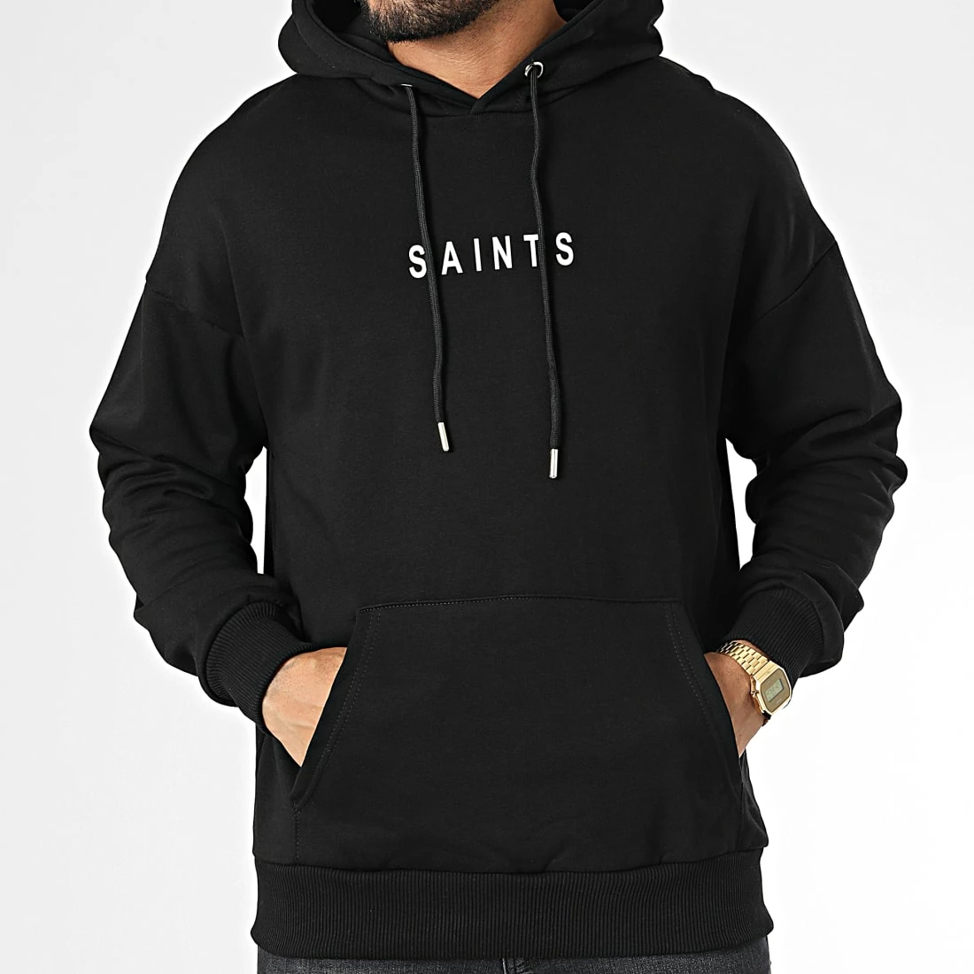 Meilleur prix 🔔 Sweat Capuche LL686 Noir de Ikao ❤️ 5 Meilleur prix 🔔 Sweat Capuche LL686 Noir de Ikao ❤️ – Image 3