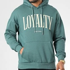 Grosses soldes 🤩 Sweat Capuche LL689 Bleu Canard de Ikao 🌟 -Ikao Soldes Boutique ikao 333288 LL689 OIL GREEN 20220818T150838 03