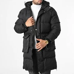 Promo 🤩 Doudoune Longue Capuche LL2019 Noir de Ikao 🤩