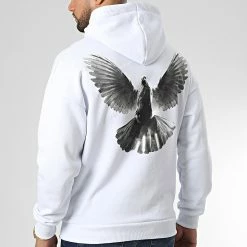 Vente flash 🎉 Sweat Capuche LL712 Blanc de Ikao 🎉