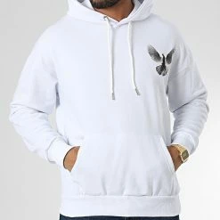 Vente flash 🎉 Sweat Capuche LL712 Blanc de Ikao 🎉 -Ikao Soldes Boutique ikao 333443 LL712 WHITE 20220819T142823 03