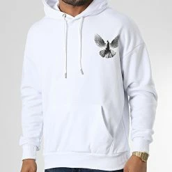 Vente flash 🎉 Sweat Capuche LL712 Blanc de Ikao 🎉 -Ikao Soldes Boutique ikao 333443 LL712 WHITE 20220819T142825 04