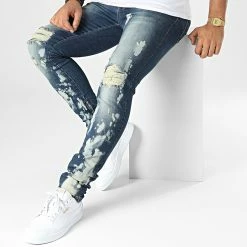 Sortie ⌛ Jean Skinny DH-3930 Bleu Denim de Ikao 🎉 -Ikao Soldes Boutique ikao 333455 DH 3930 LL200047 DARK BLUE 20220822T161543 03