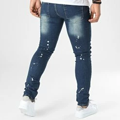 Sortie ⌛ Jean Skinny DH-3930 Bleu Denim de Ikao 🎉 -Ikao Soldes Boutique ikao 333455 DH 3930 LL200047 DARK BLUE 20220822T161544 04