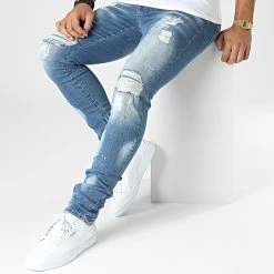 De gros 😀 Jean Skinny DH-3950 Bleu Denim de Ikao 🥰 -Ikao Soldes Boutique ikao 333457 DH 3950 LL200052 BLUE 20220822T161116 03