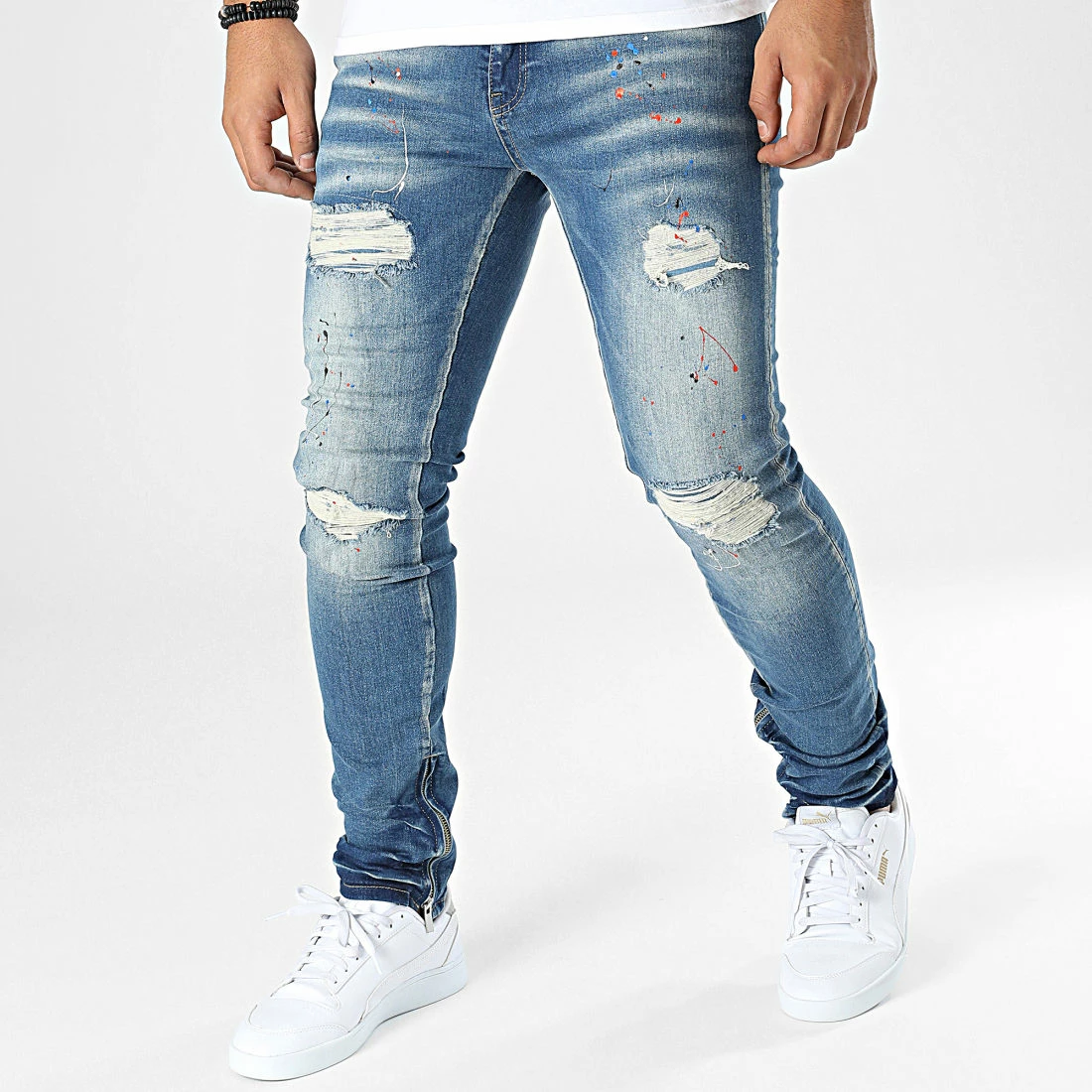 Le moins cher 🎁 Jean Skinny DH-3956 Bleu Denim de Ikao 🛒 3 Le moins cher 🎁 Jean Skinny DH-3956 Bleu Denim de Ikao 🛒