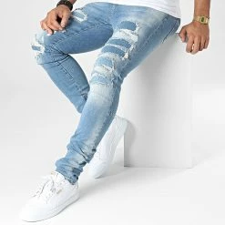 Meilleur prix 👏 Jean Skinny DH-3908 Bleu Denim de Ikao 😉 -Ikao Soldes Boutique ikao 333459 DH 3908 LL200057 BLUE 20220822T161132 03