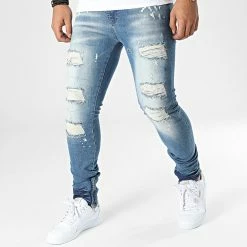 Grosses soldes ⭐ Jean Skinny DH-3954 Bleu Denim de Ikao 👏
