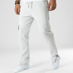 Meilleure affaire 🎉 Pantalon Cargo LL719 Gris de Ikao 👍