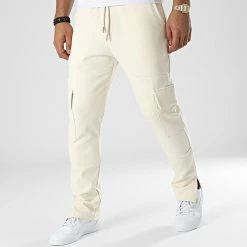 Vente flash 🔔 Pantalon Cargo LL719 Beige de Ikao 👏