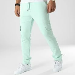 Meilleur prix 🔔 Pantalon Cargo LL719 Vert Menthe de Ikao 🥰