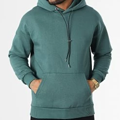 Budget 🌟 Sweat Capuche LL694 Bleu Pétrole de Ikao ✔️ -Ikao Soldes Boutique ikao 334141 LL694 OIL GREEN 20220825T154559 03