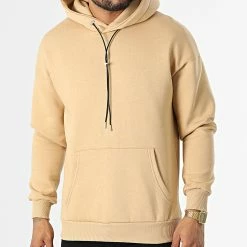 Meilleure vente 🥰 Sweat Capuche LL694 Beige de Ikao ❤️