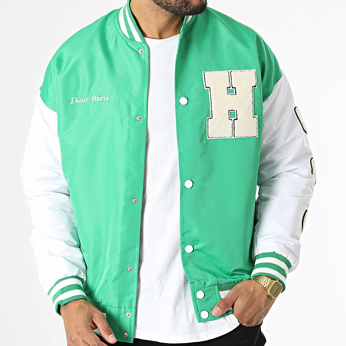 Acheter 🌟 Veste Teddy LL2019-H Vert de Ikao 🥰 5 Acheter 🌟 Veste Teddy LL2019-H Vert de Ikao 🥰 – Image 3
