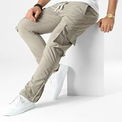 Meilleure affaire ✨ Pantalon Cargo LL664 Vert Kaki de Ikao 🔔 -Ikao Soldes Boutique ikao 334180 LL664 KHAKI 20220829T154950 03