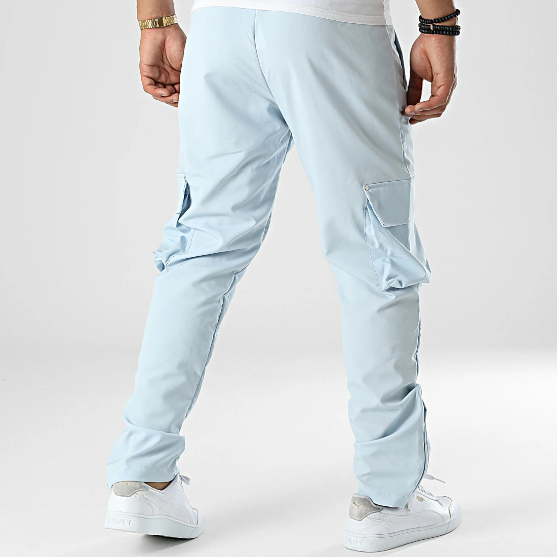 Tout neuf 🎉 Pantalon Cargo LL664 Bleu Clair de Ikao 😀 6 Tout neuf 🎉 Pantalon Cargo LL664 Bleu Clair de Ikao 😀 – Image 4