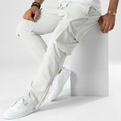 Budget 💯 Pantalon Cargo LL664 Gris de Ikao 🥰 -Ikao Soldes Boutique ikao 334190 LL664 GREY 20220826T151443 03