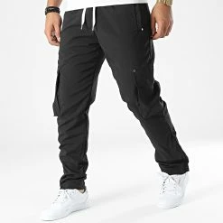 Meilleure vente 🧨 Pantalon Cargo LL664 Noir de Ikao 👏