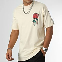 Sortie 👍 Tee 👕 Shirt LL631 Beige de Ikao 💯 -Ikao Soldes Boutique ikao 334198 LL631 BEIGE 20220825T154610 03