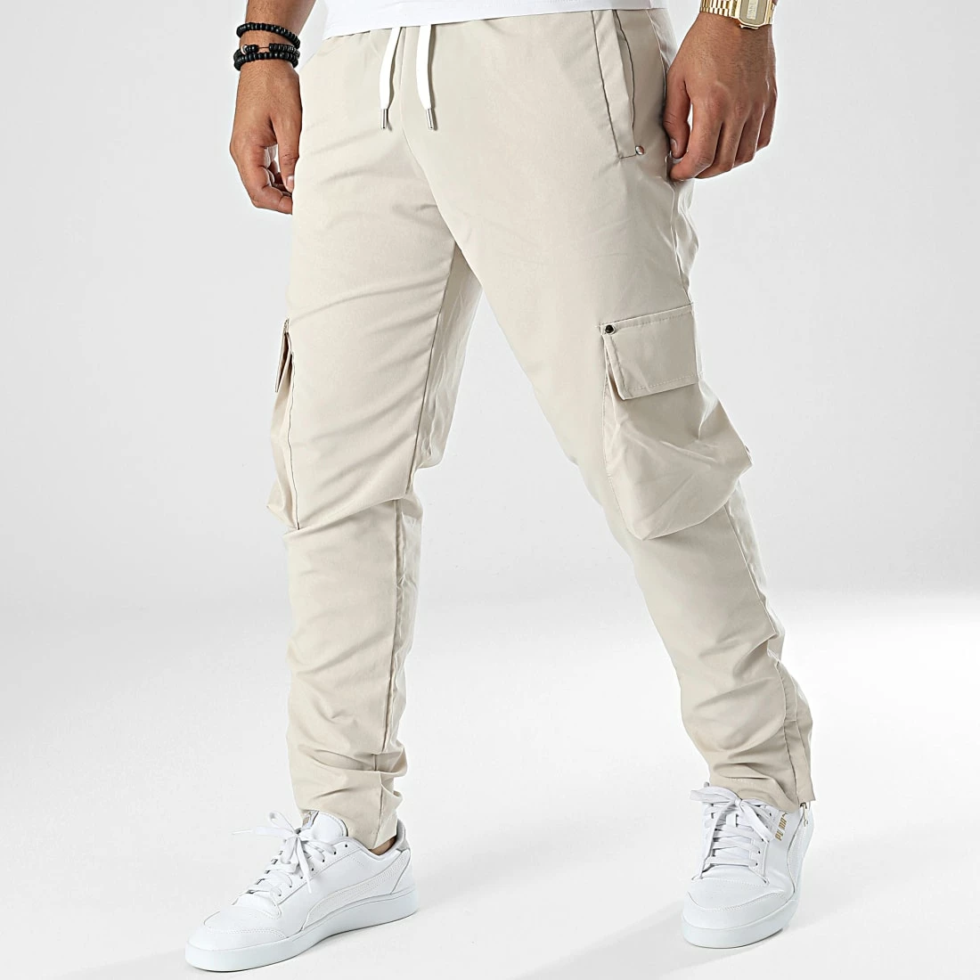 Meilleure vente ⌛ Pantalon Cargo LL664 Beige de Ikao 🔔 3 Meilleure vente ⌛ Pantalon Cargo LL664 Beige de Ikao 🔔