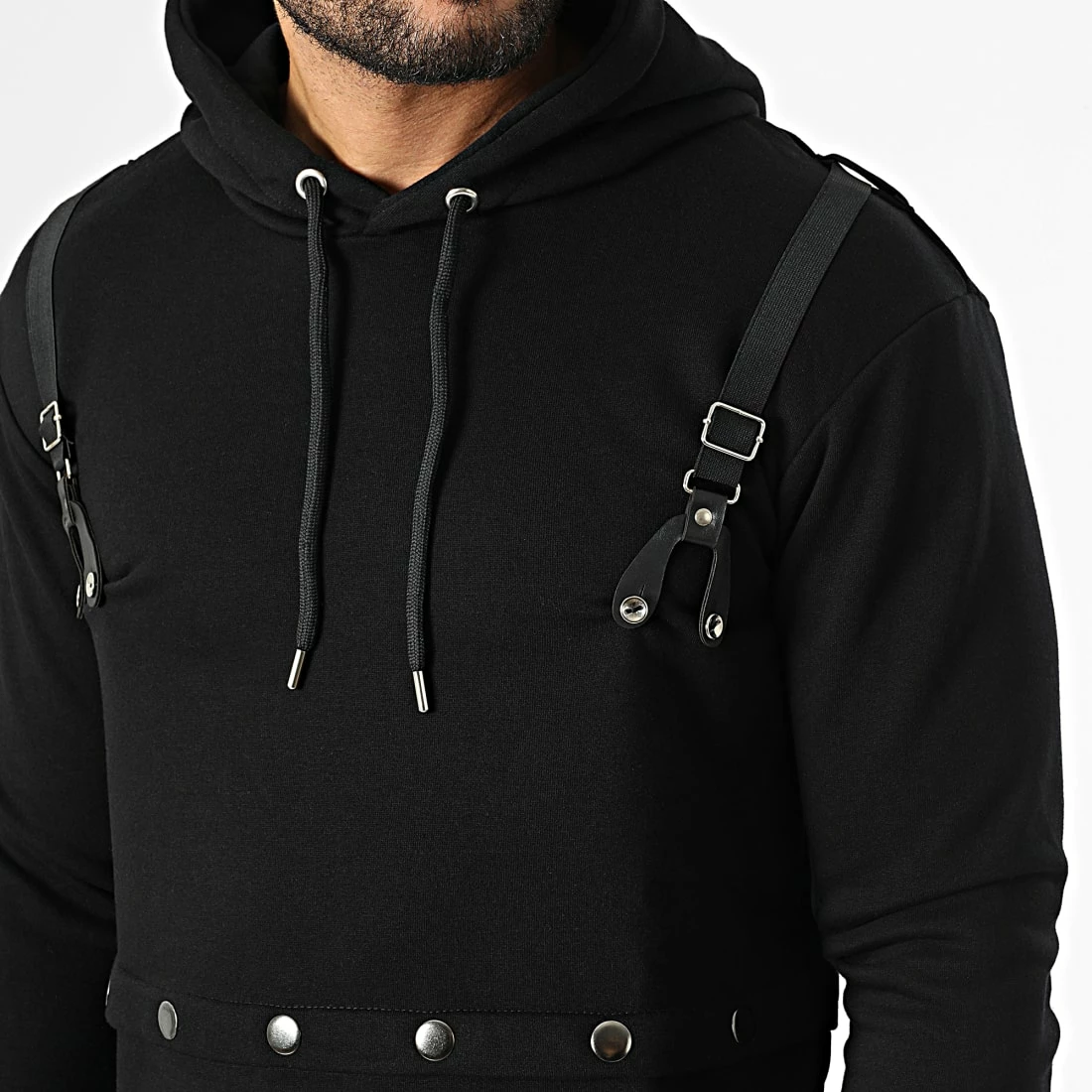 Meilleur prix 🌟 Sweat Capuche F693 Noir de Ikao 😀 4 Meilleur prix 🌟 Sweat Capuche F693 Noir de Ikao 😀 – Image 2