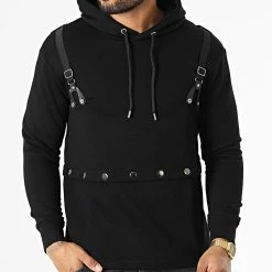 Meilleur prix 🌟 Sweat Capuche F693 Noir de Ikao 😀 8 Meilleur prix 🌟 Sweat Capuche F693 Noir de Ikao 😀 -Ikao Soldes Boutique ikao 334207 F693 BLACK 20220825T155102 03