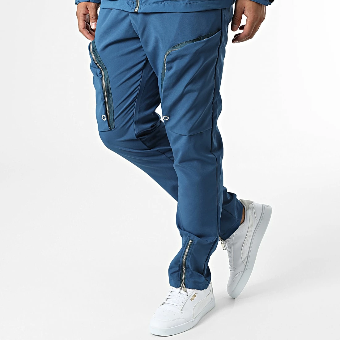 Coupon ✔️ Ensemble Veste Zippée Et Pantalon Cargo LL602 Bleu de Ikao 🧨 6 Coupon ✔️ Ensemble Veste Zippée Et Pantalon Cargo LL602 Bleu de Ikao 🧨 – Image 4
