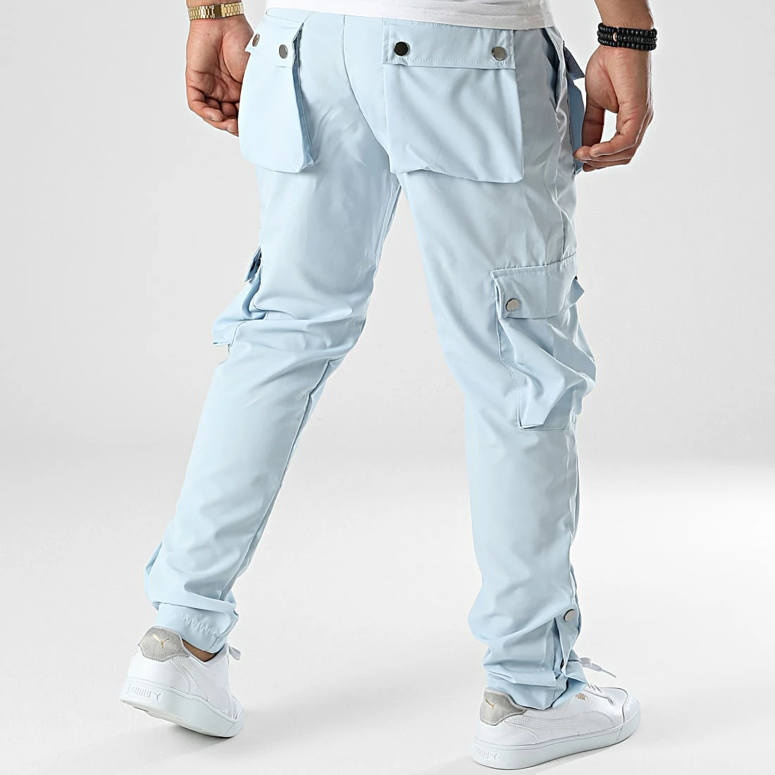 Promo ✨ Pantalon Cargo LL713 Bleu Clair de Ikao 🎁 6 Promo ✨ Pantalon Cargo LL713 Bleu Clair de Ikao 🎁 – Image 4