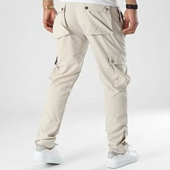 Remise 🥰 Pantalon Cargo LL713 Beige de Ikao 😀 -Ikao Soldes Boutique ikao 334219 LL713 BEIGE 20220826T151325 04