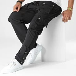 Budget 💯 Pantalon Cargo LL713 Noir de Ikao 🔔 8 Budget 💯 Pantalon Cargo LL713 Noir de Ikao 🔔 -Ikao Soldes Boutique ikao 334221 LL713 BLACK 20220829T155711 03