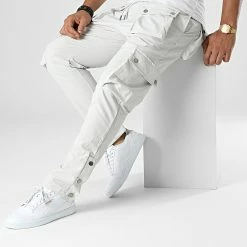 Top 10 🥰 Pantalon Cargo LL713 Gris Clair de Ikao 😍 -Ikao Soldes Boutique ikao 334241 LL713 GREY 20220826T151816 03