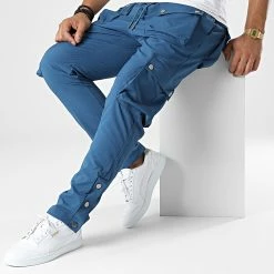 Coupon 🧨 Pantalon Cargo LL713 Bleu de Ikao 🔥 -Ikao Soldes Boutique ikao 334243 LL713 INDIGO 20220829T155124 03
