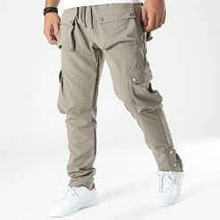 De gros ✨ Pantalon Cargo LL713 Vert Kaki de Ikao ✔️