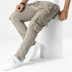 De gros ✨ Pantalon Cargo LL713 Vert Kaki de Ikao ✔️ -Ikao Soldes Boutique ikao 334244 LL713 KHAKI 20220826T152115 03