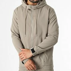 Meilleur prix 🧨 Ensemble Veste Zippée Capuche Et Pantalon Jogging LL602 Vert Kaki de Ikao 🎉 -Ikao Soldes Boutique ikao 334245 LL602 KHAKI 20220825T155352 03