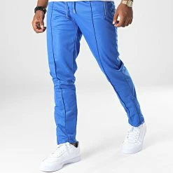 Sortie 🔔 Pantalon Jogging LL718 Bleu Roi de Ikao 😍