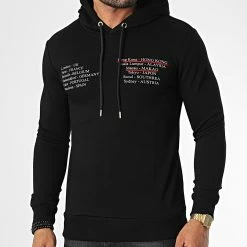 Sortie 💯 Sweat Capuche LL144 Noir de Ikao ✨ -Ikao Soldes Boutique ikao 336354 LL144 BLACK 20220913T153601 04