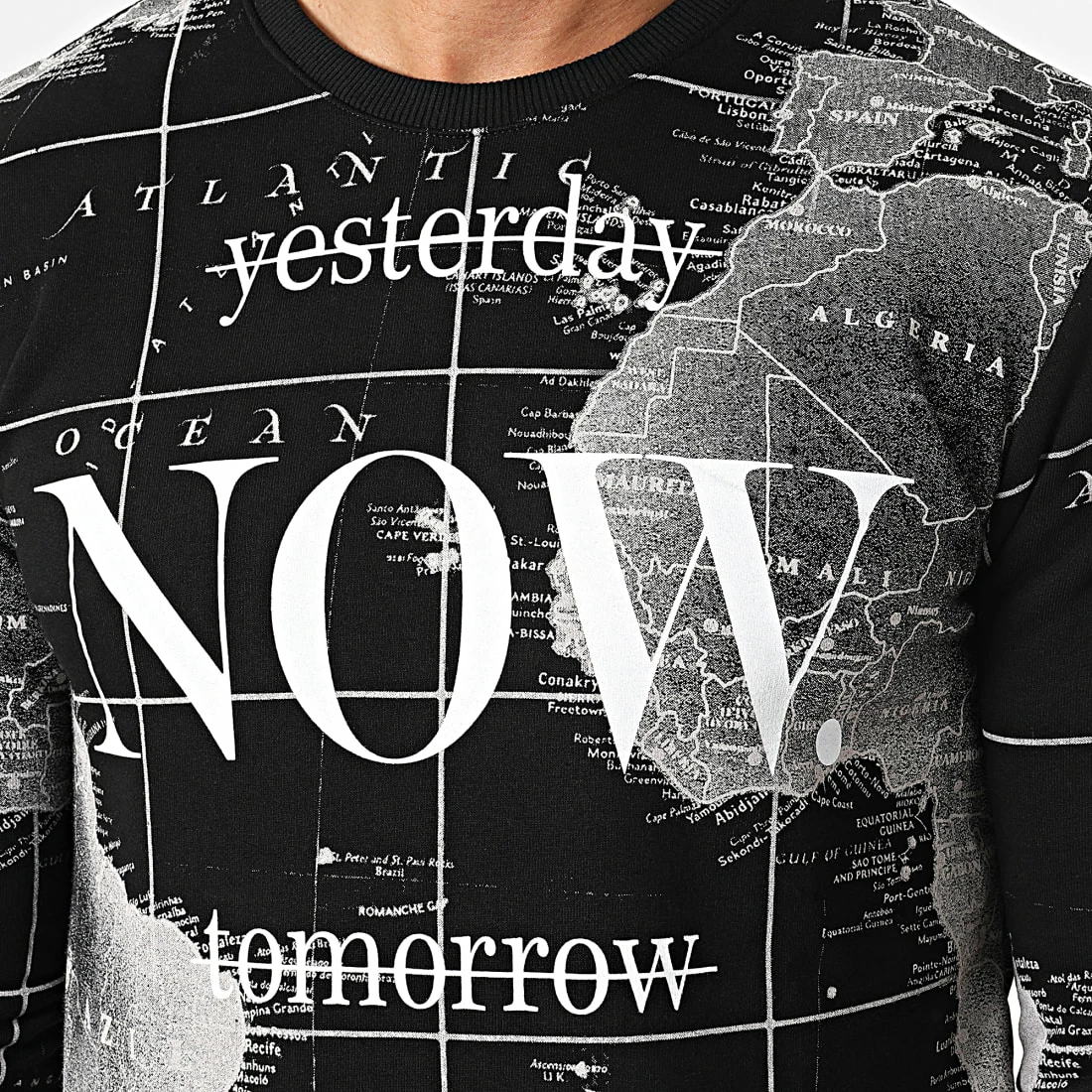 Budget ✔️ Sweat Crewneck LL192 Noir Blanc de Ikao 🔔 4 Budget ✔️ Sweat Crewneck LL192 Noir Blanc de Ikao 🔔 – Image 2