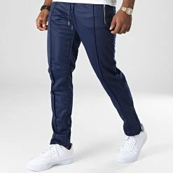 Vente flash 🔥 Pantalon Jogging LL718 Bleu Marine de Ikao 😀