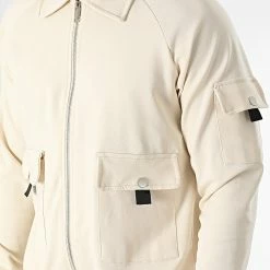 Le moins cher ✨ Ensemble Veste Zippée Et Pantalon Jogging LL717 Beige de Ikao 🧨 -Ikao Soldes Boutique ikao 336369 LL717 BEIGE 20220915T150222 02