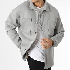 Offres 😉 Surchemise LL708 Gris de Ikao 👏