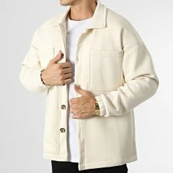 Nouveau 🔔 Surchemise LL708 Beige Clair de Ikao 😀 -Ikao Soldes Boutique ikao 336387 LL708 BEIGE 20220912T153743 03