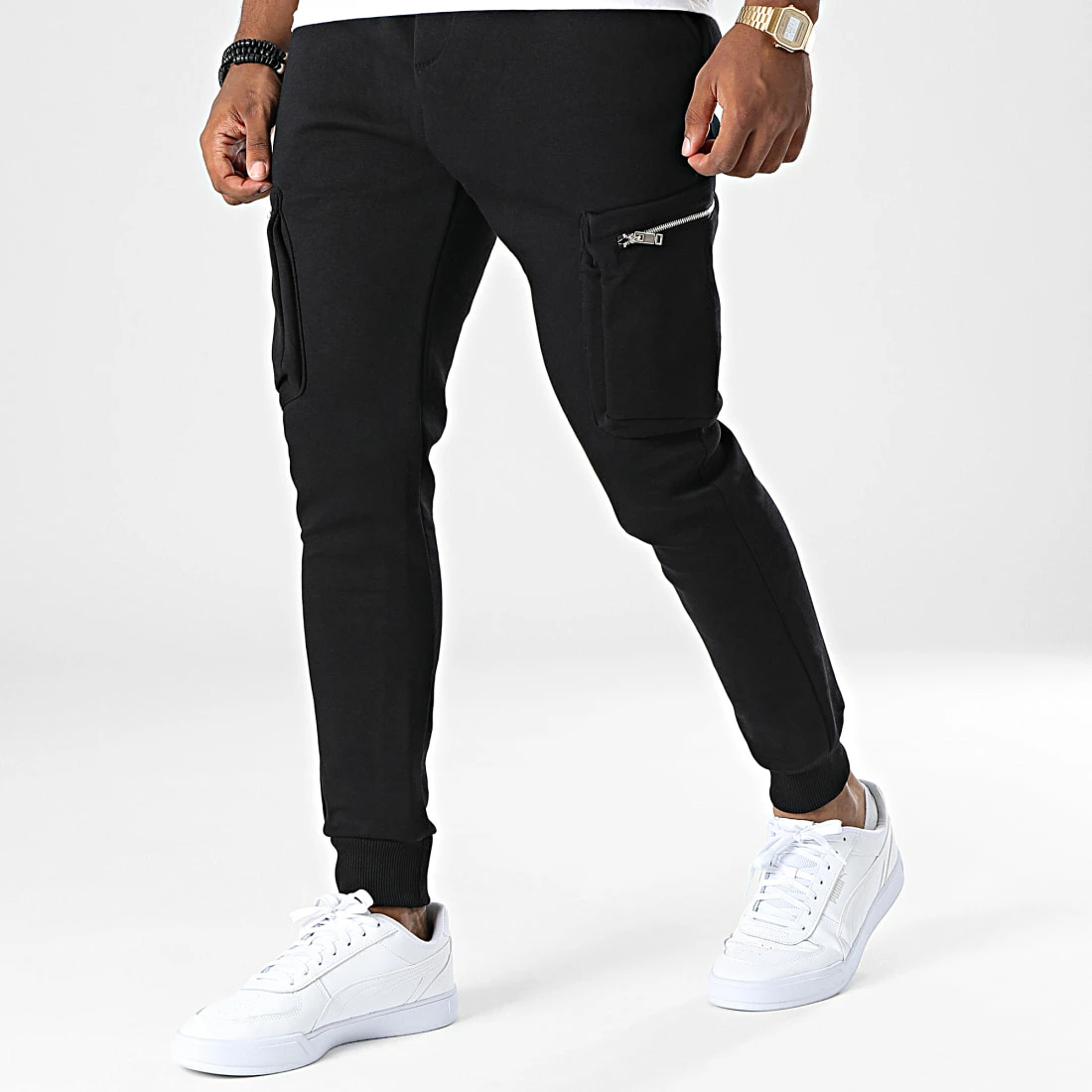 Nouveau 😀 Pantalon Jogging LL706 Noir de Ikao 🛒 2 Nouveau 😀 Pantalon Jogging LL706 Noir de Ikao 🛒