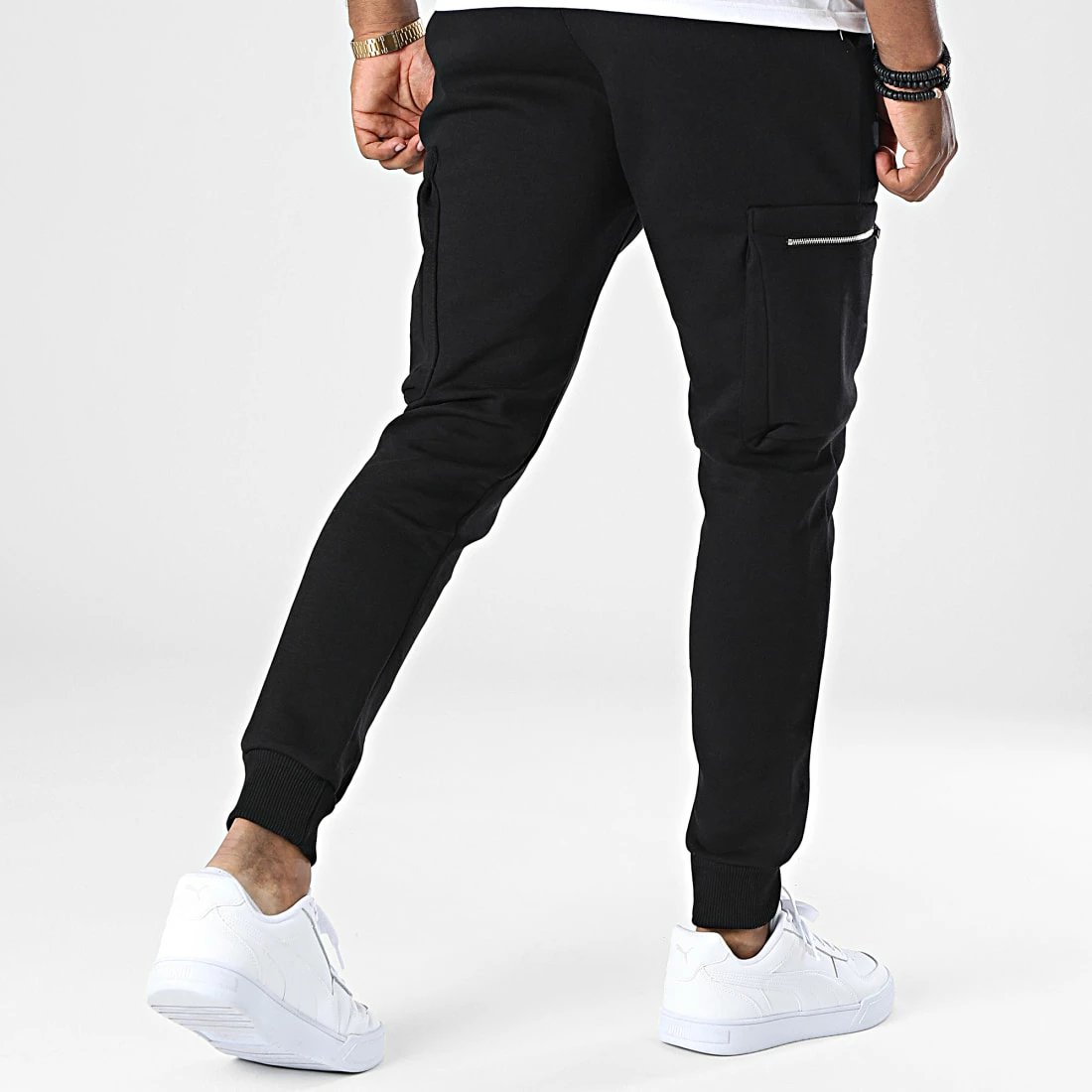 Nouveau 😀 Pantalon Jogging LL706 Noir de Ikao 🛒 5 Nouveau 😀 Pantalon Jogging LL706 Noir de Ikao 🛒 – Image 4