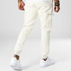 Remise 🥰 Pantalon Jogging LL706 Beige de Ikao ✔️ -Ikao Soldes Boutique ikao 336391 LL706 BEIGE 20220915T154808 04