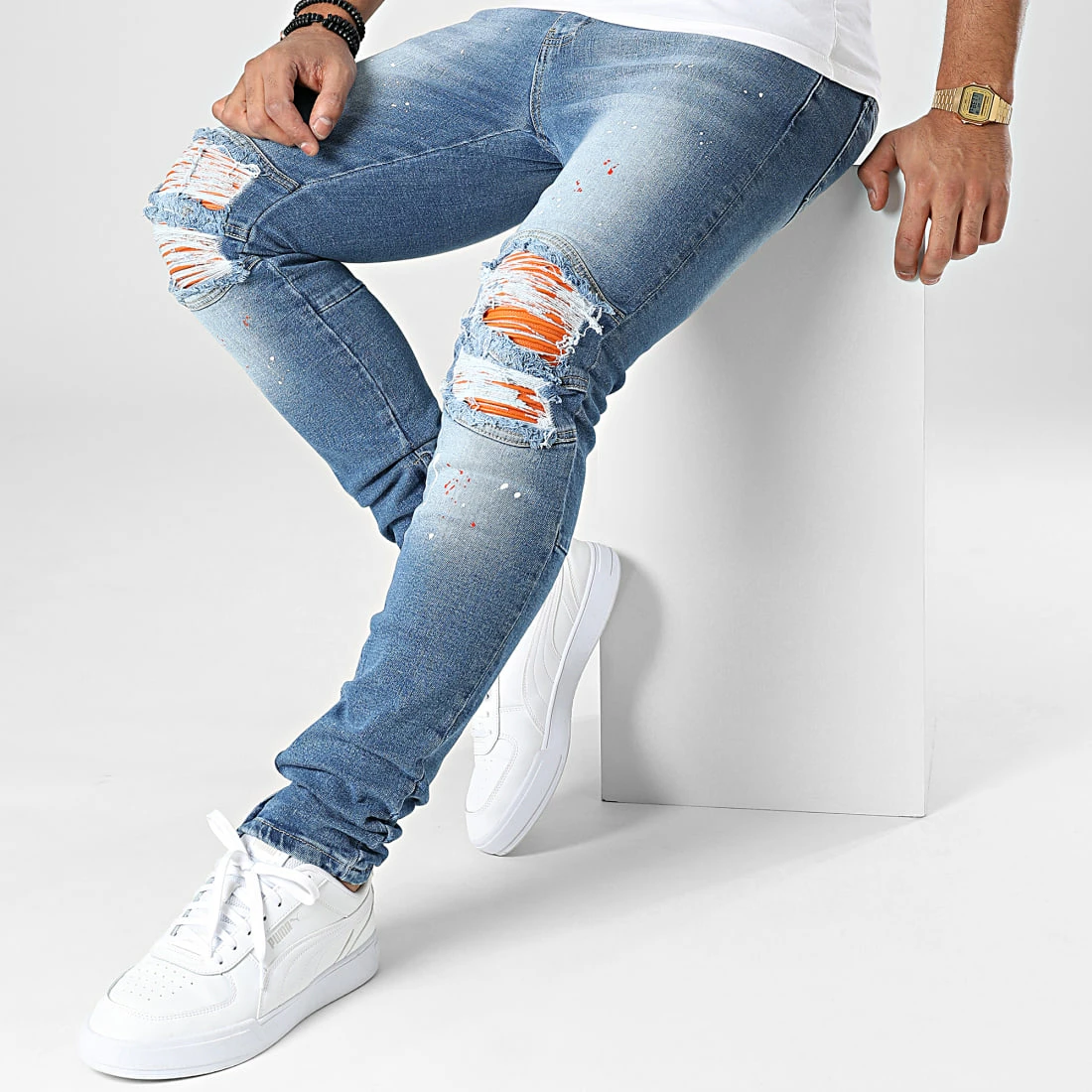 Remise 🎁 Jean Skinny LL2000060 Bleu Denim de Ikao 🔥 5 Remise 🎁 Jean Skinny LL2000060 Bleu Denim de Ikao 🔥 – Image 3