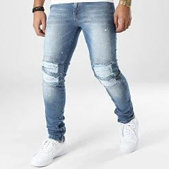 Vente flash 🥰 Jean Skinny LL2000060 Bleu Denim de Ikao ✔️