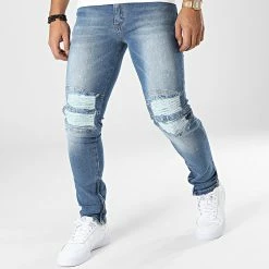 Sortie ⌛ Jean Skinny LL2000060 Bleu Denim de Ikao ⌛