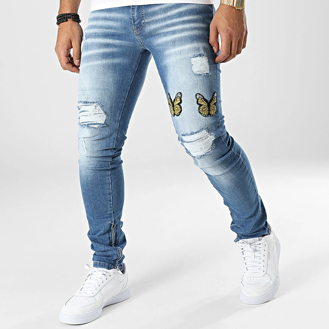 De gros 😍 Jean Skinny LL2000056 Bleu Wash de Ikao 🎁 3 De gros 😍 Jean Skinny LL2000056 Bleu Wash de Ikao 🎁