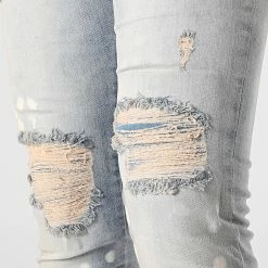 Vente flash ✔️ Jean Skinny LL2000051 Bleu Wash de Ikao ❤️ -Ikao Soldes Boutique ikao 336409 LL2000051 TINT BLUE 20220912T161045 02